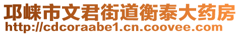 邛崍市文君街道衡泰大藥房