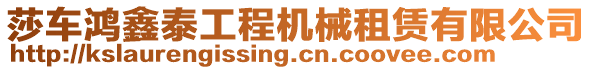 莎車?guó)欥翁┕こ虣C(jī)械租賃有限公司