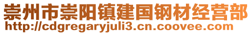 崇州市崇陽鎮(zhèn)建國鋼材經(jīng)營部