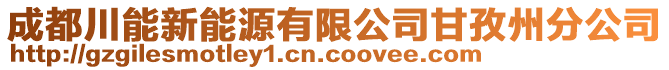 成都川能新能源有限公司甘孜州分公司