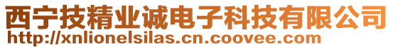 西寧技精業(yè)誠電子科技有限公司