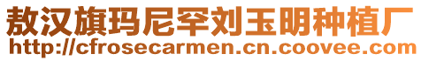 敖漢旗瑪尼罕劉玉明種植廠