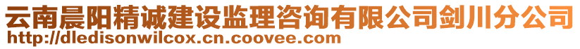 云南晨阳精诚建设监理咨询有限公司剑川分公司