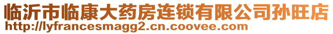 臨沂市臨康大藥房連鎖有限公司孫旺店