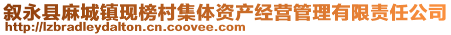 叙永县麻城镇现榜村集体资产经营管理有限责任公司