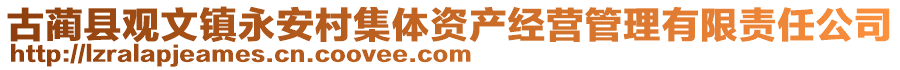 古蔺县观文镇永安村集体资产经营管理有限责任公司