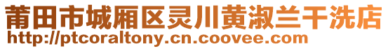 莆田市城廂區(qū)靈川黃淑蘭干洗店