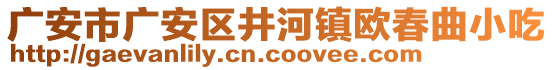 廣安市廣安區(qū)井河鎮(zhèn)歐春曲小吃