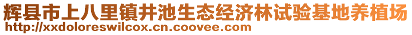 輝縣市上八里鎮(zhèn)井池生態(tài)經(jīng)濟(jì)林試驗(yàn)基地養(yǎng)植場