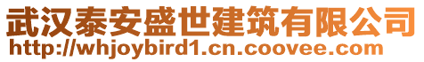 武漢泰安盛世建筑有限公司