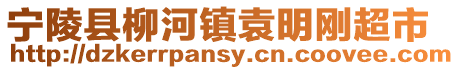 寧陵縣柳河鎮袁明剛超市