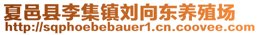 夏邑縣李集鎮(zhèn)劉向東養(yǎng)殖場