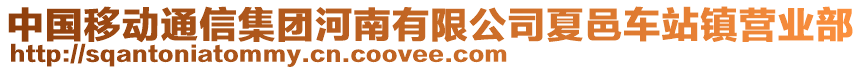 中國移動通信集團河南有限公司夏邑車站鎮營業部