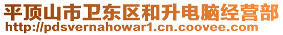 平頂山市衛(wèi)東區(qū)和升電腦經營部