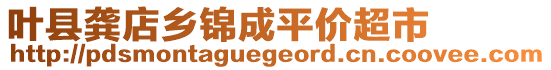 葉縣龔店鄉(xiāng)錦成平價(jià)超市