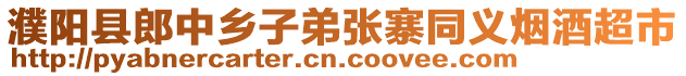 濮陽(yáng)縣郎中鄉(xiāng)子弟張寨同義煙酒超市