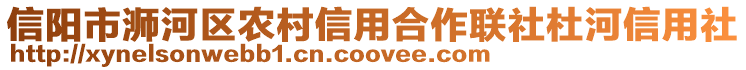 信陽市浉河區(qū)農(nóng)村信用合作聯(lián)社杜河信用社