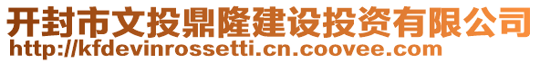 開封市文投鼎隆建設(shè)投資有限公司