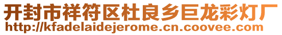 開封市祥符區(qū)杜良鄉(xiāng)巨龍彩燈廠