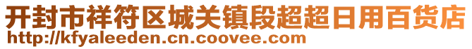 开封市祥符区城关镇段超超日用百货店