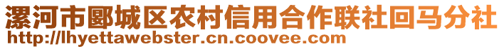 漯河市郾城區(qū)農(nóng)村信用合作聯(lián)社回馬分社