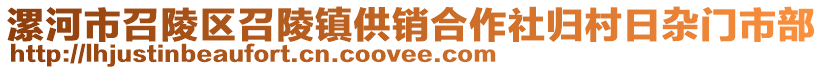 漯河市召陵區(qū)召陵鎮(zhèn)供銷合作社歸村日雜門市部