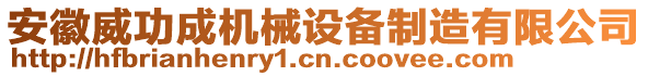 安徽威功成機械設備制造有限公司