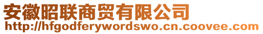 安徽昭聯(lián)商貿(mào)有限公司