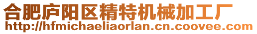 合肥廬陽區(qū)精特機械加工廠