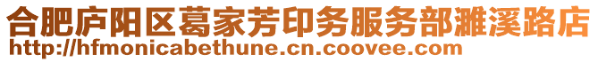 合肥廬陽區葛家芳印務服務部濉溪路店