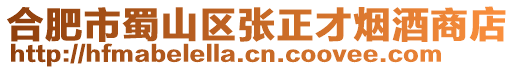 合肥市蜀山區(qū)張正才煙酒商店