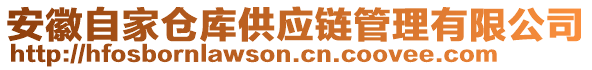 安徽自家倉庫供應鏈管理有限公司