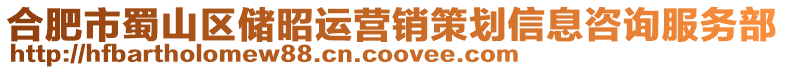 合肥市蜀山區儲昭運營銷策劃信息咨詢服務部