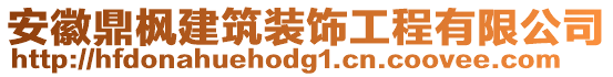 安徽鼎楓建筑裝飾工程有限公司