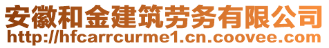 安徽和金建筑勞務(wù)有限公司