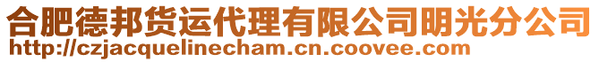 合肥德邦貨運(yùn)代理有限公司明光分公司