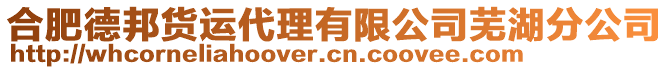 合肥德邦貨運(yùn)代理有限公司蕪湖分公司