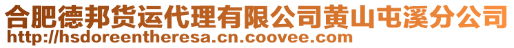 合肥德邦貨運代理有限公司黃山屯溪分公司