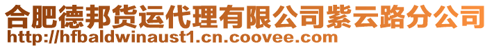 合肥德邦貨運(yùn)代理有限公司紫云路分公司