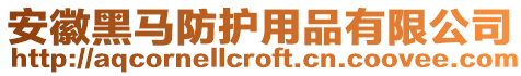 安徽黑馬防護(hù)用品有限公司