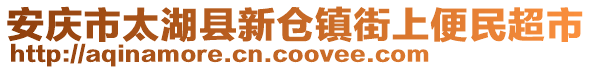 安慶市太湖縣新倉(cāng)鎮(zhèn)街上便民超市