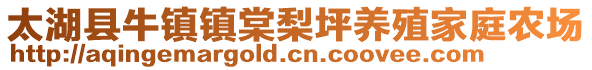 太湖縣牛鎮(zhèn)鎮(zhèn)棠梨坪養(yǎng)殖家庭農(nóng)場(chǎng)