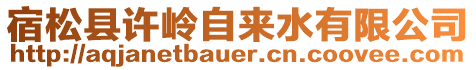 宿松縣許嶺自來水有限公司