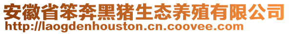 安徽省笨奔黑豬生態(tài)養(yǎng)殖有限公司