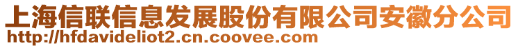 上海信联信息发展股份有限公司安徽分公司