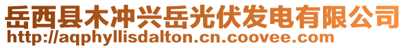 岳西縣木沖興岳光伏發(fā)電有限公司