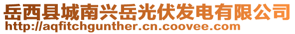 岳西縣城南興岳光伏發(fā)電有限公司