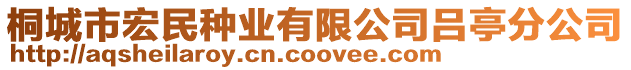 桐城市宏民種業(yè)有限公司呂亭分公司