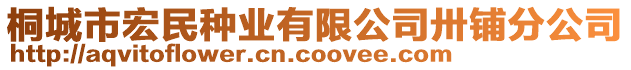 桐城市宏民種業(yè)有限公司卅鋪分公司