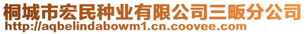 桐城市宏民種業(yè)有限公司三畈分公司